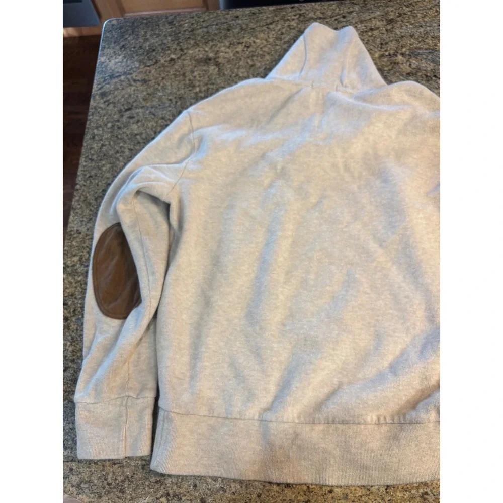 Polo Ralph Lauren Men's Light Tan Cotton Knit Mock Neck Pullover Sweater‎ M